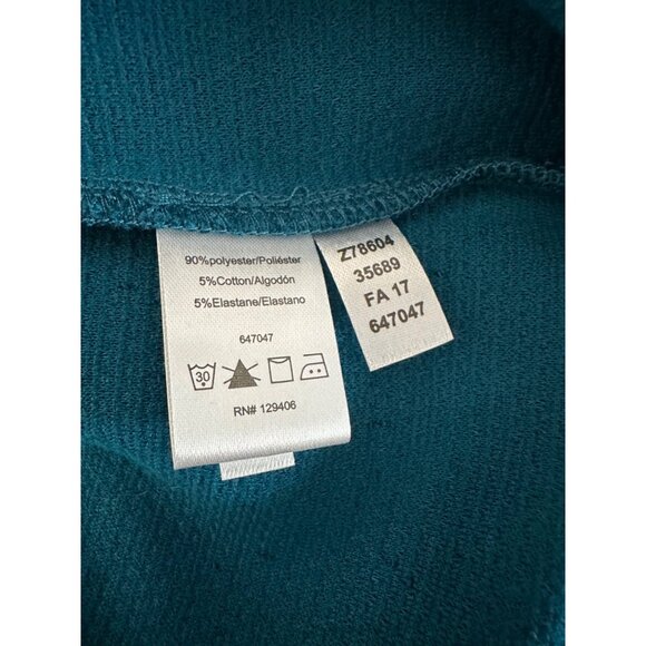 Venus Dress Women M Teal Blue Fit and Flare Knee Length Summer Sleeveless - Picture 7 of 9